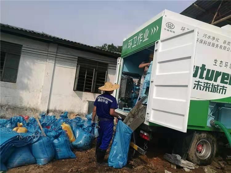 高密工业污泥压干处理